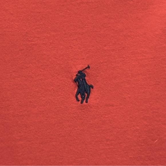 Polo Ralph Lauren Red Long Sleeve Hoodie Shirt L - Picture 2 of 10